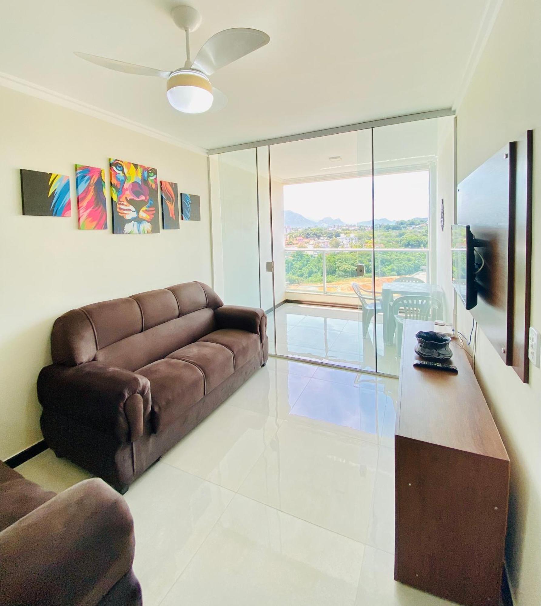 Apto Novo, Moderno E Arejado Com Varanda E Vista Livre Apartment Guarapari Exterior foto